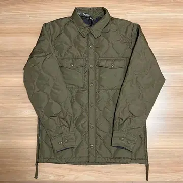 TAION 밀리터리 다운 셔츠 (M 다크 올리브)