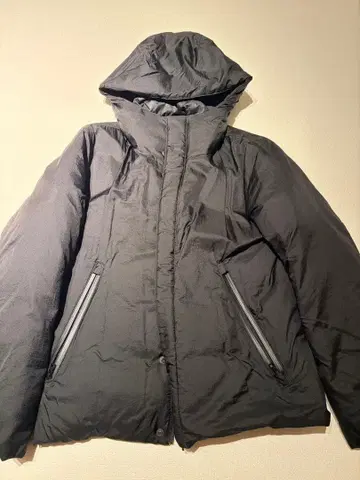 LIDNM 후드 다운 자켓 M 블랙