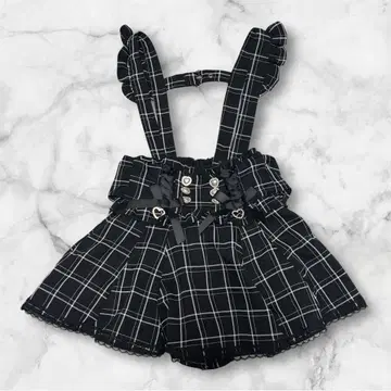 LIZLISA 레이스업 서스펜더 치마바지