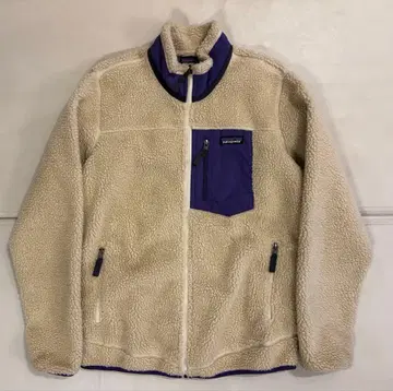patagonia 플리스 자켓 베이지/퍼플