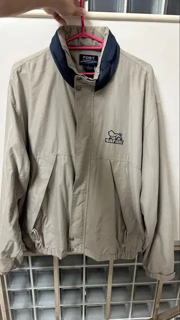 PORT AUTHORITY 나일론 자켓 XL 베이지/네이비