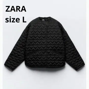 ZARA 하트 퀼팅 자켓 블랙