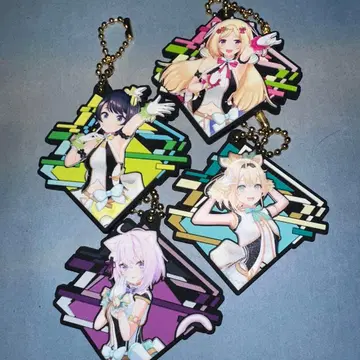 Vtuber 캐릭터 키링 4개 세트