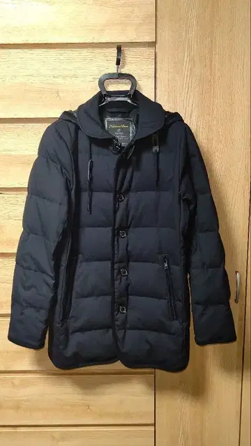 나노 유니버스 후드 부착 다운 자켓 네이비