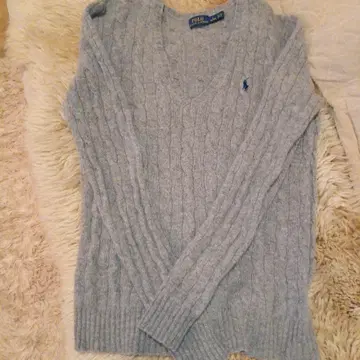 랄프 로렌 캐시미어 스웨터 V넥 니트