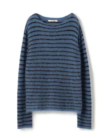 모헤어 바스크 보더 니트 BACCA 투모로우랜드 상의 니트