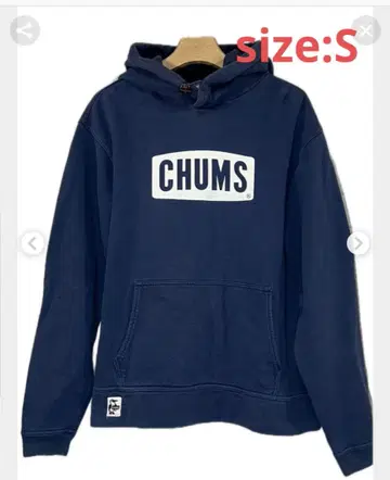 [ CHUMS ] 참스 박스 로고 풀오버 후드티