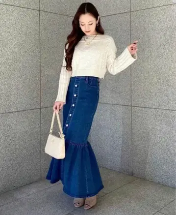 로얄 파티 데님 머메이드