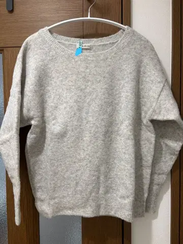 [ 새상품급 ] un dix cors 그레이 울 혼방 크루넥 스웨터