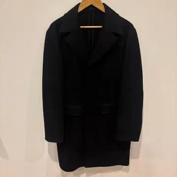 ABAHOUSE 블랙 체스터 코트