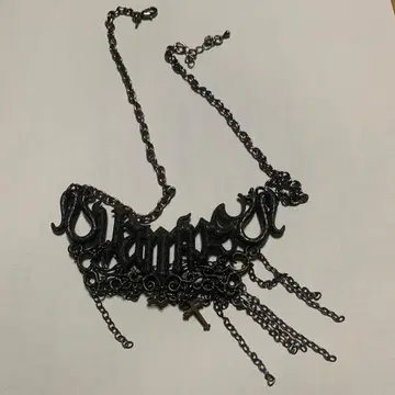 VAMPS 고딕풍 블랙 메탈 목걸이