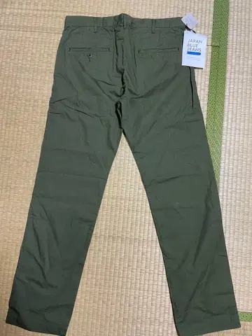 JAPAN BLUE JEANS 코튼 포플린 치노 올리브
