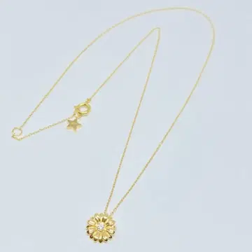 새상품*DTL 플라워 목걸이 골드
