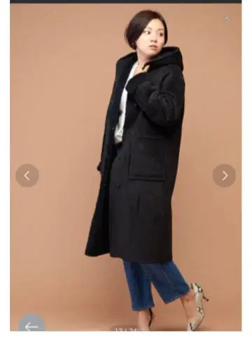 콜라주 개럴개런트 리버서블 페이크 무스탕 코트 블랙