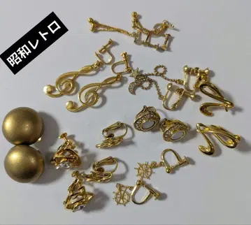 쇼와 레트로 골드 귀찌 세트 묶음 판매