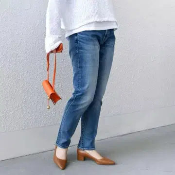 쉽스 슬림 테이퍼드 데님