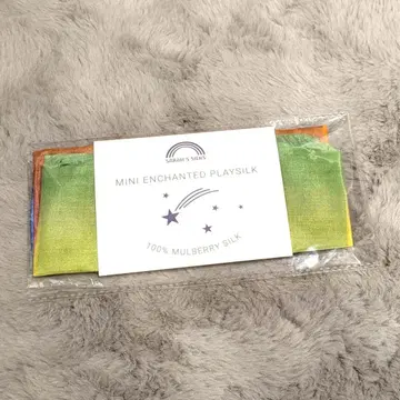 사라즈 실크 미니 레인보우 플레이 실크 레인보우 인형 케이프