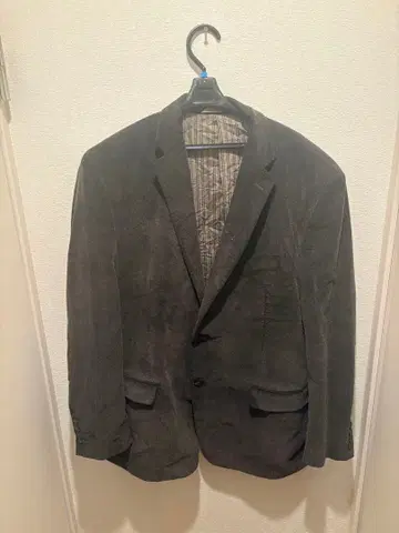 CHAPS 말차 모스그린 코듀로이 테일러드 자켓