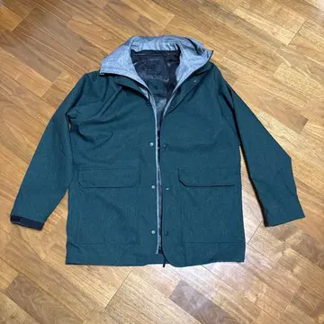 워크맨 퓨처 테크 울 라이크 레인코트 L 그린