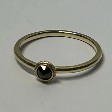 agete 블랙 다이아몬드 반지 아가