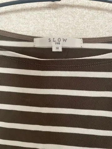SLOW 스트라이프 긴팔 상의 38