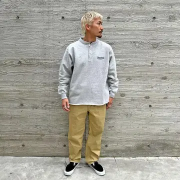 SD 88/12 Diner Logo Henley Sweat Gray XL