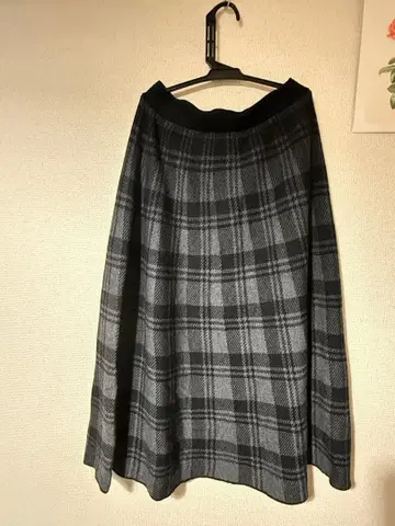 파트2 바이 준코 시마다 체크 무늬 스커트