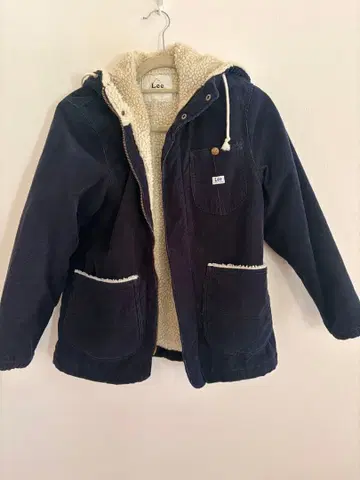 Lee 네이비 코듀로이 보아 자켓