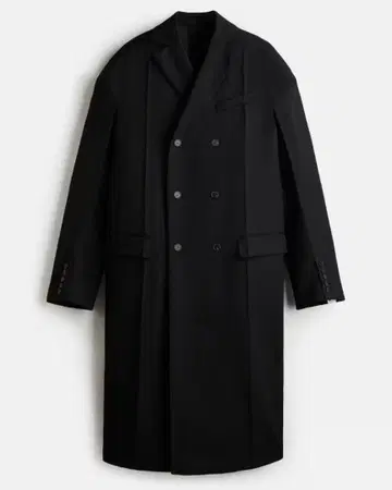 rokh h&m 더블 레이어 울 코트