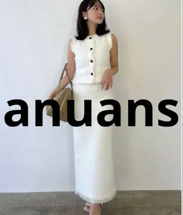 새상품급 anuans 셋업 MEDIUM 아이보리 여성용