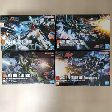 HGUC 더블 제타 건담 가르스 J 도벤 울프 x 2종 4체 세트