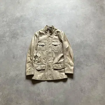 90s archive armani 스냅 레더 재킷