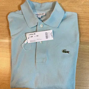 LACOSTE 라이트 그린 피케 셔츠 US S