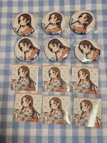 쿠라모토 치나 씰 포함 캔뱃지