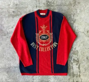 used 스웨터 다운 베스트 상의 자수 빈티지 구제 의류