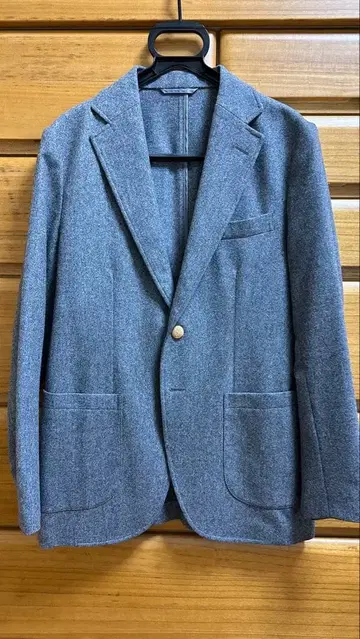 FUKUROU 카노니코 울 테일러드 자켓 골드 버튼