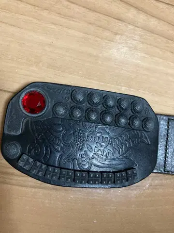 라레 RARE 이탈리아제 웨스턴 빅버클 천연 가죽 벨트 새상품급