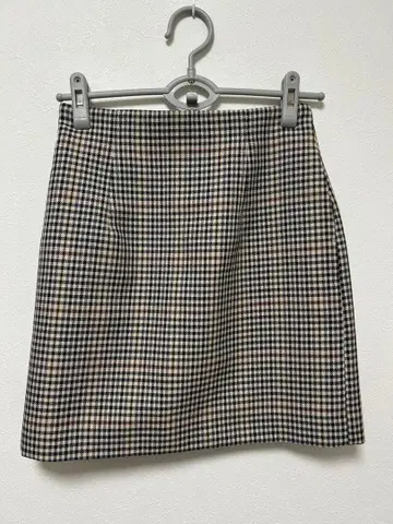 steven alan 체크 무늬 타이트 스커트