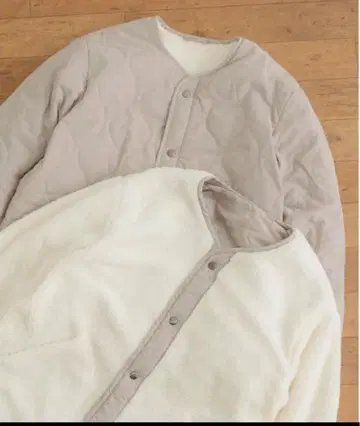 미사용 어반 리서치 (남성용) 보아 안감 리버서블 충전솜 노카라 재킷