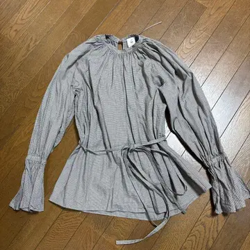 6 ROKU 하운드 투스 튜닉 블라우스 [ 36 ] 체크 무늬