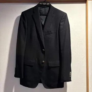 빔즈 은색 버튼 싱글 자켓 블랙