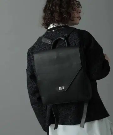 블랙 가죽 백팩/토트백