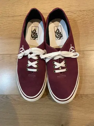 vans 스니커즈 스웨이드 버건디