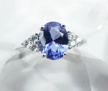 난할인 약 12호 약 탄자나이트 오벌 반지 반지 Created