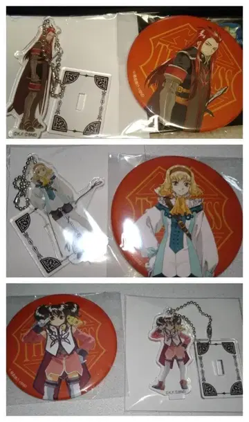 테일즈 오브 디 어비스 아크릴 키링 캔뱃지