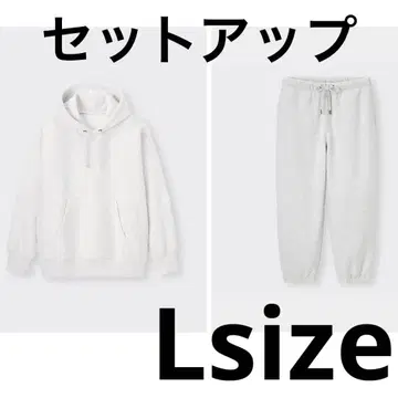 GU 헤비 스웨트 후드 맨투맨 L 팬츠 L 셋업