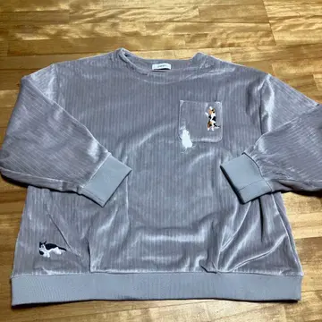 그라니프 고양이 코듀로이 트레이닝복