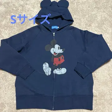 미키 귀 달린 후드티 네이비 S 사이즈
