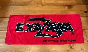 E.YAZAWA 로고 빨간색 타월