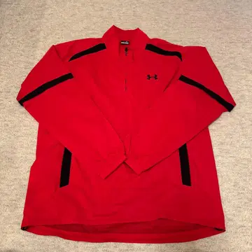 언더 아머 레드 나일론 자켓 XL
